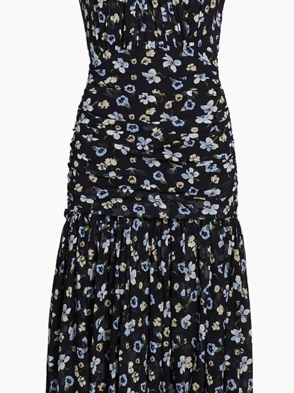 Brock Floral Silk A-Line Maxi Dress - Picture 6 of 14